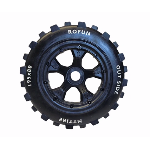 Rofun 5T SC Rear Knobby Tyre & 5 Spoke Wheel (1wheel)